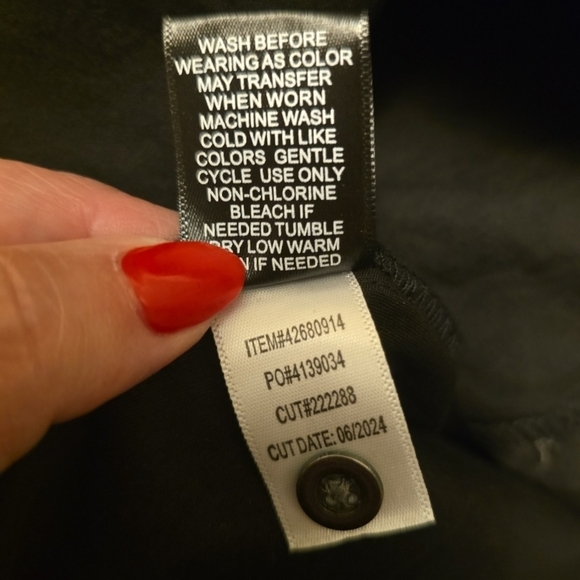 torrid Black Button-Front Peplum Denim Tank Top - Picture 10 of 10